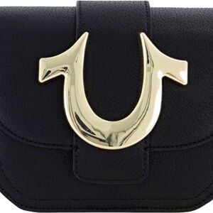 True Religion Women's Crossbody Bag, Mini Flap Adjustable Shoulder Handbag with